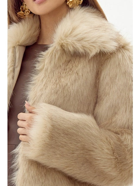 Retail $450 retailer :Brand new faux fur Coat