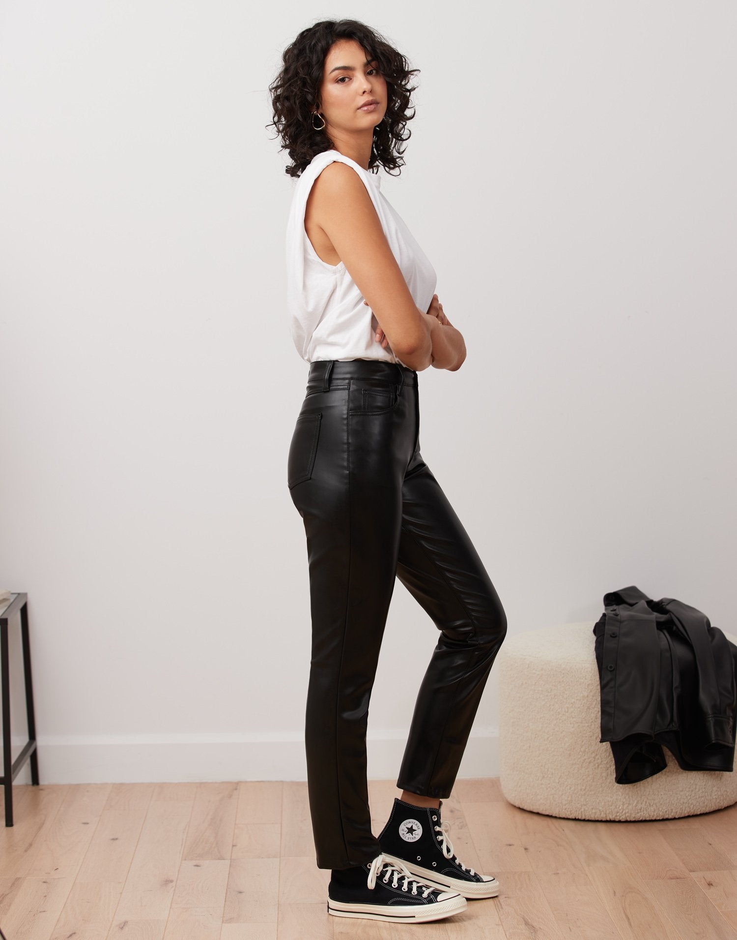Clothing & Shoes - Bottoms - Leggings - Marallis Pull On Leather
