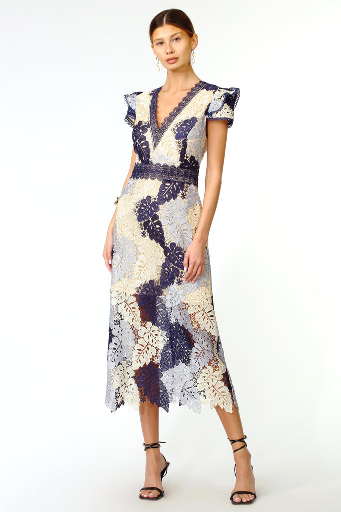 Lace cocktail outlet midi dress