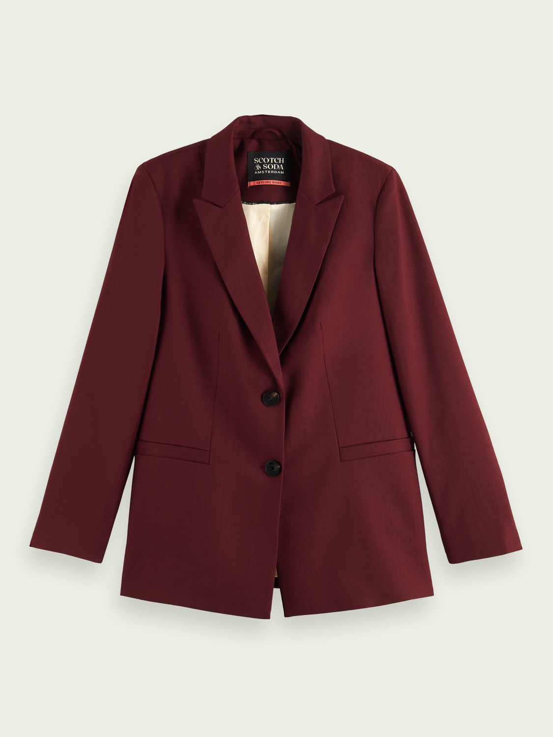 Women's Petite Single Breasted Relaxed Blazer