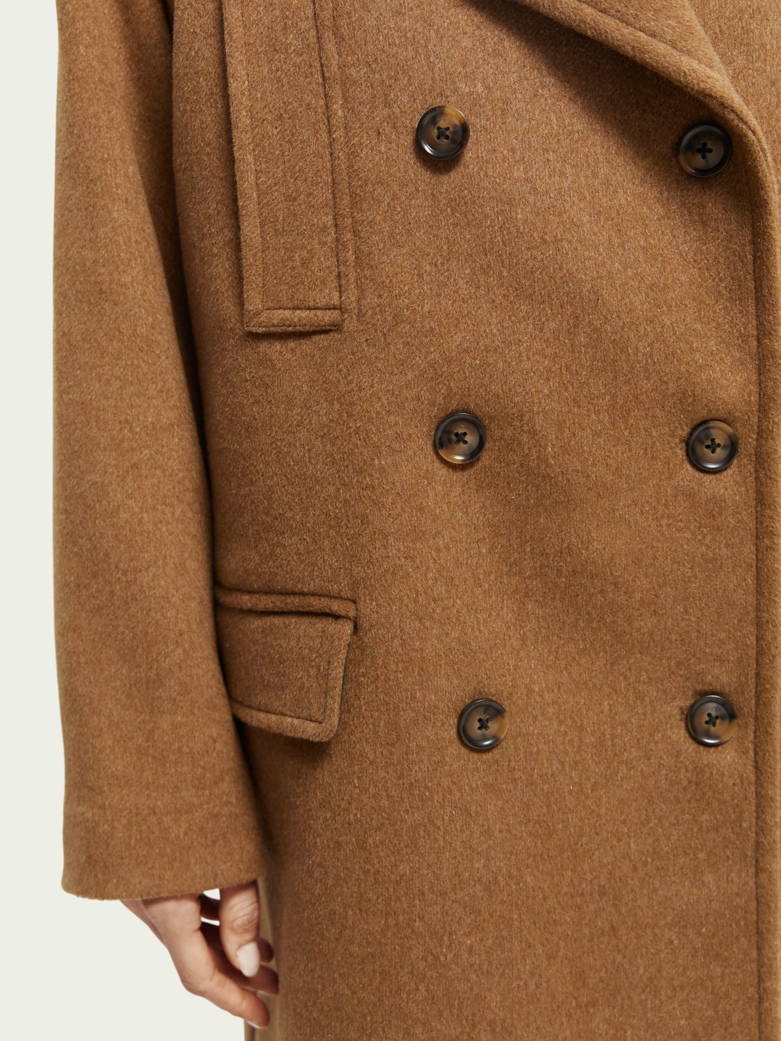 New look double outlet breasted coat