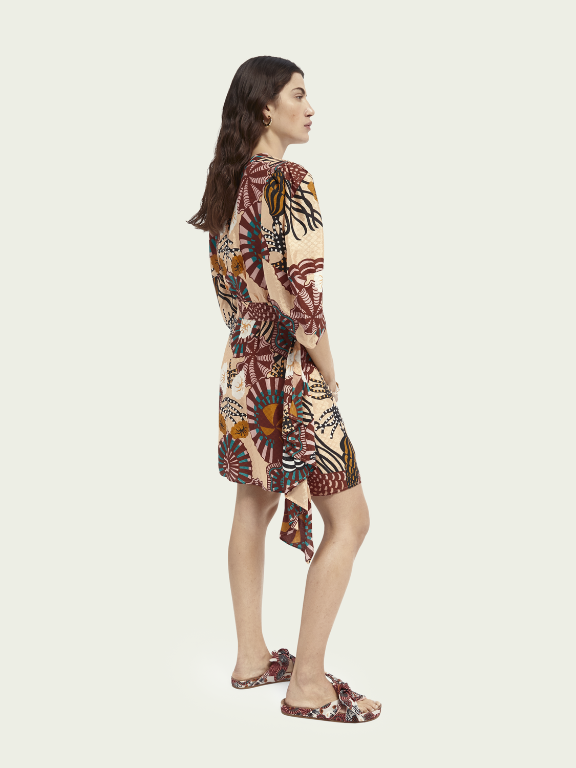 Printed jacquard dress - The Loop